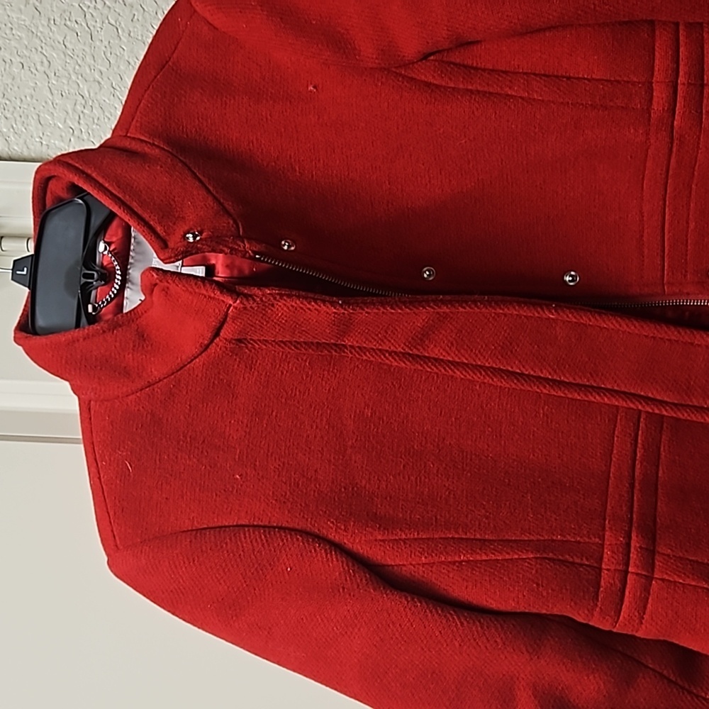 Banana Republic Red womens wool coat Beautiful!